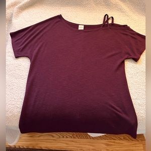 Burgundy top